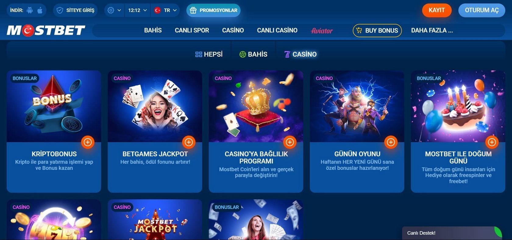 Mostbet TR Resmi Sitesine Giriş Yapın ve Kaydolun